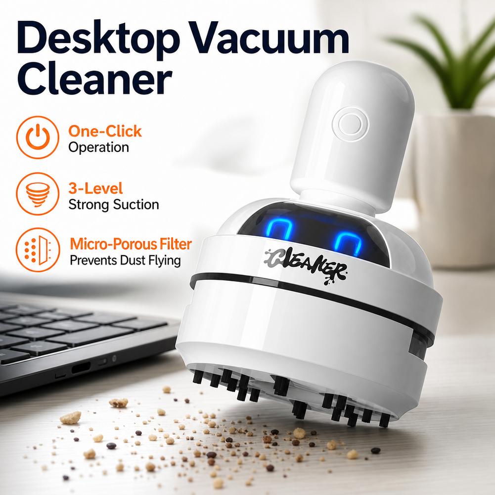 Desktopstofzuiger USB oplaadba - Mini Desktop Vacuum Cleaner For Eraser Dust recensie en prijs