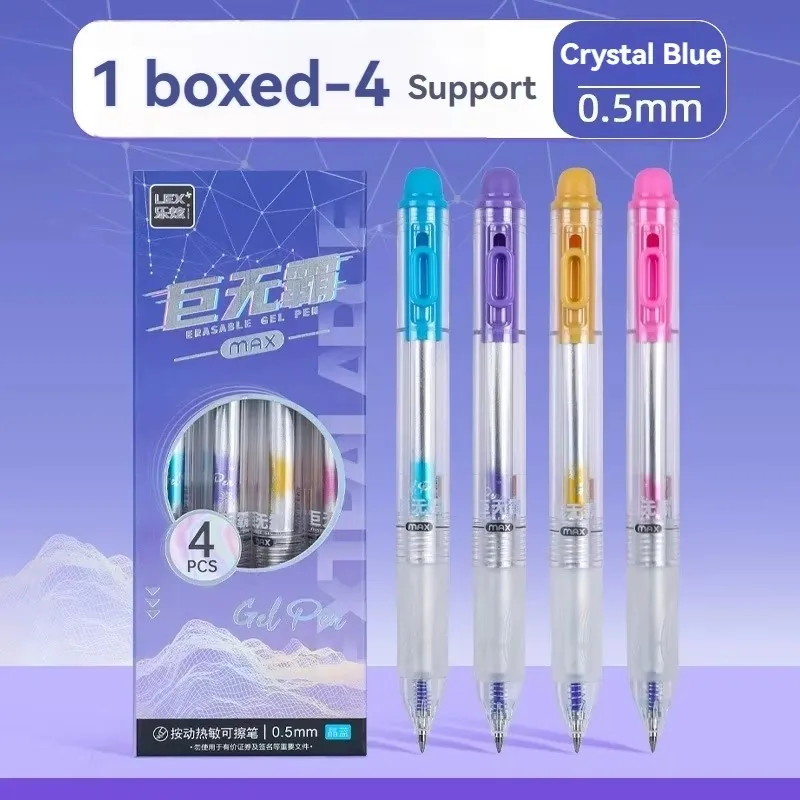Verpakking met 4 intrekbare, u - Retractable Eraser Pen Click recensie en prijs