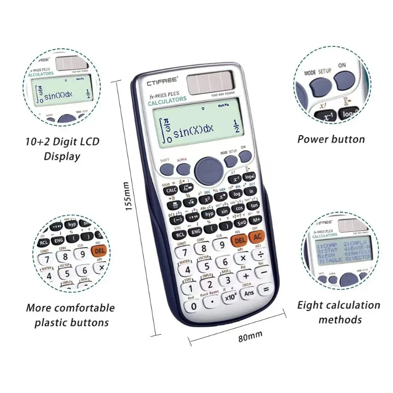 Wetenschappelijke rekenmachine - Scientific Calculator For Secondary School recensie en prijs