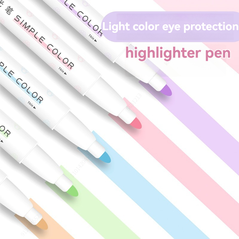 5 Stuks Pastel Markeerstiften  - Pastel Highlighter Set Double Ended recensie en prijs